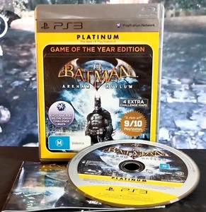 Batman: Arkham Asylum Game of the Year Edition PS3 Platinum [PAL CIB Complete] - Picture 1 of 12