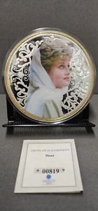 Princess Diana Large Coin #00819/2006Colorized Gold Plated 4 Inch Coin American - Picture 1 of 2