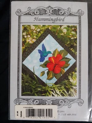 1994 England Design Studios Hummingbird H102 Quilt Block Pattern 12" Vintage - Image 1 of 2