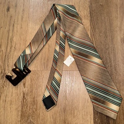 Corbata Wembley de Colección Años 60 70 Para Hombres Poliéster Rayas Mod Nuevo de Lote Antiguo Stock NUEVO Foto 1 de 4