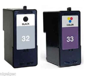 LEXMARK 18C0033E 33 COLOR 18C0032E 32 BLACK FOR Z815 - Picture 1 of 1