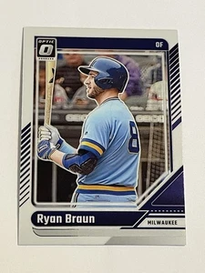 2024 Donruss Baseball Optic #86 - Ryan Braun - Milwaukee Brewers - Picture 1 of 2