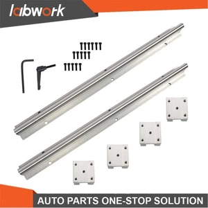 Labwork SBR12 400mm Full Rail Kit w/4 SBR12UU Blocks - Lathe & CNC Router - Picture 1 of 17
