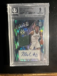 2016-17 Panini Spectra -Memorabilia Malcolm Brogdon #15/99 Beckett 9 Rpa Rising  - Picture 1 of 2