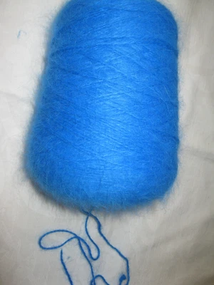 Hochflausch 70% französische Langhaar Angora 333 gr Angorawolle Angoragarn - Bild 1 von 4