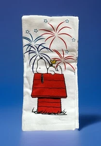 NEW Peanuts Snoopy & Woodstock Patriotic 4th of July USA Kitchen Dish Towel Set - Picture 1 of 4