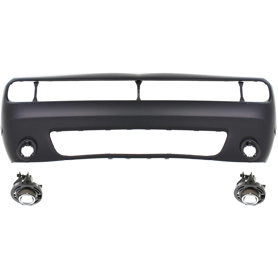68258730AB, 5182021AB-PFM New Set of 3 Bumper Covers Fascias Front for Dodge - Image 1 of 4