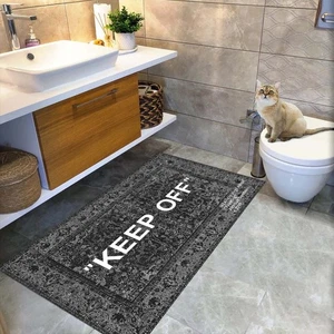 Keep Off Bath Mat, Bathroom Rug, Keep Off Floor Mat, Keep Off Bathroom Rug, - Picture 1 of 10