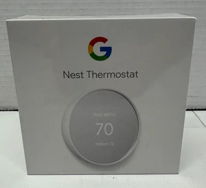 Google Nest Thermostat Smart WiFi – Snow (G4CVZ GA01334-US) Brand New Sealed - Picture 1 of 3