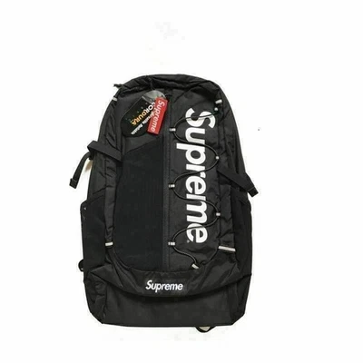 SUPREME 19ss Black Backpack Waterproof Box Logo Mountaineering Bags Travel - Image 1 of 4
