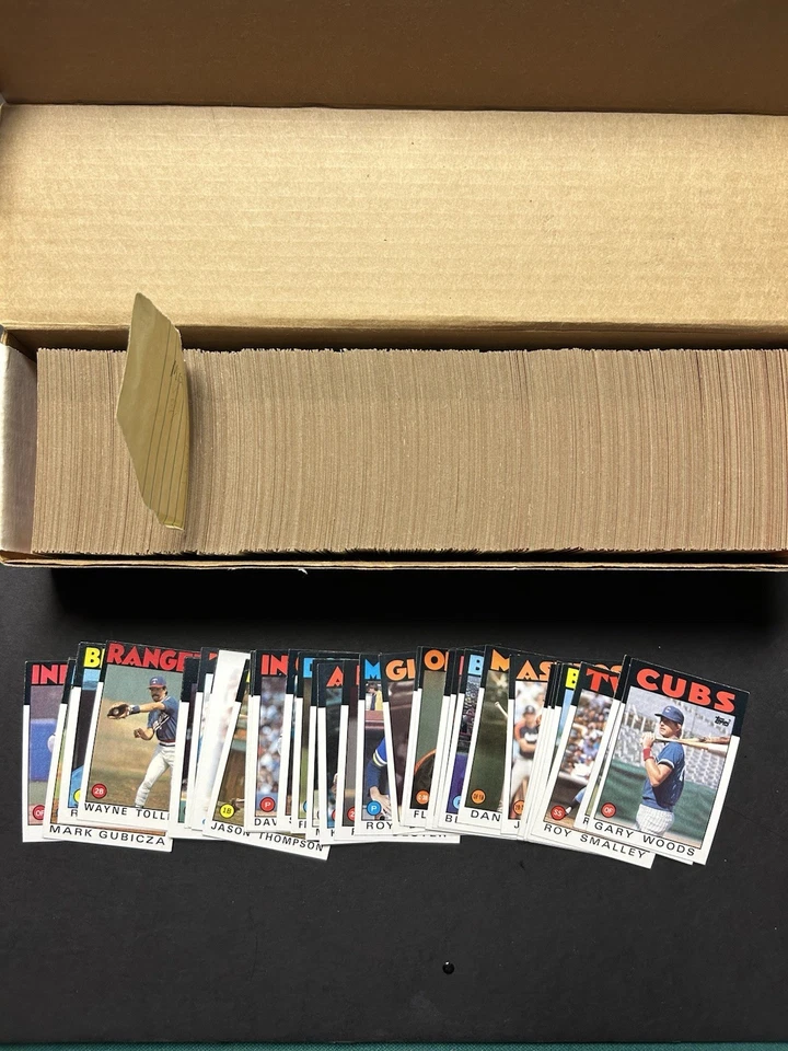 1986 Topps Baseball Complete Set #1-792 - Nolan Ryan Pete Rose Roger Clemens - Image 1 of 1