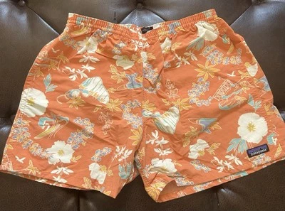 Bañador forrado Patagonia para hombre talla mediana color naranja  Foto 1 de 4