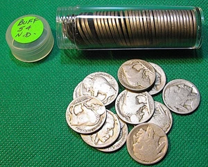 Lote de 4 rollos de níquel Buffalo SIN FECHA - 200 monedas en total - #S1818 - Imagen 1 de 4