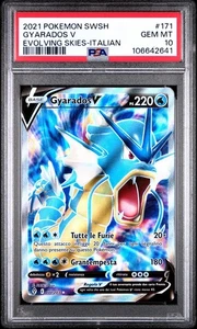 Pokemon Spada & Scudo 2021 Evoluzioni Eteree Gyarados V #171 PSA 10 Gem Mint Ita - Picture 1 of 3