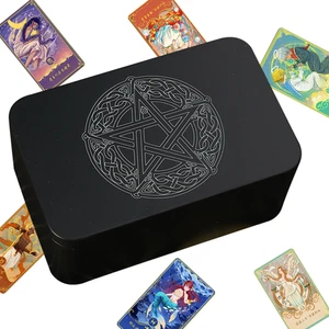 Tarot Karten Etui Halter Eisen Etui Halter für Kartendeck Aufbewahrung Tragbare Box - Bild 1 von 11