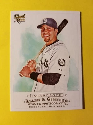 MATT TUIASOSOPO * RC ROOKIE #74 MARINERS - BRAVES - 2009 TOPPS ALLEN & GINTERS - Image 1 of 3