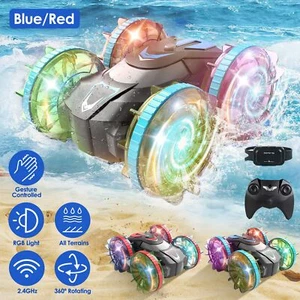 2 In 1 Amphibious Remote Control Car for Water or Land Play Kids Stunt RC Car - Picture 1 of 17