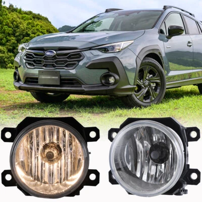 Pairs For 2018-2021 2022 2023 SUBARU CROSSTREK Fog Lights Bumper Lamps W/Bulbs - Image 1 of 4
