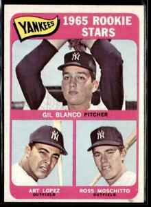 1965 Topps Baseball Gil Blanco/Art Lopez/Ross Moschitto RC New York Yankees #566