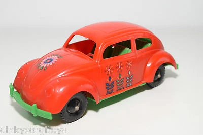 USA O GERMANIA PLASTICA PLASTICA PLASTICA VW VOLKSWAGEN BEETLE BEETLE FLOWER ... - Immagine 1 di 4