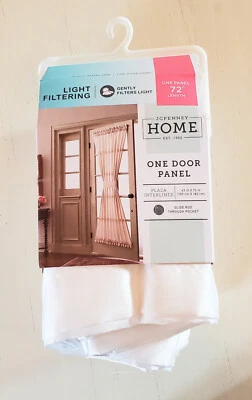 Painel cortina porta bolso haste entrelaçado JCP Home Cool White Plaza - 43"x72" - Imagem 1 de 3