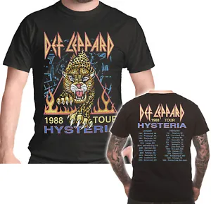 Def Leppard T Shirt Hysteria '88 Official Rock Album Tour Licensed Tee S-2XL New - Picture 1 of 8