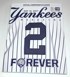 DEREK JETER NUMBER RETIREMENT & MONUMENT PARK PLAQUE YANKEES MAGAZINE SCORECARD - Picture 1 of 1