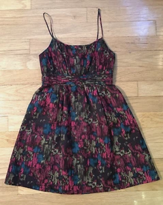 Halogen Lined Silk Blend Patterned Sundress - Women's Size 2 - Picture 1 of 4