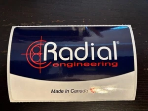 Radial Engineering 4.5X2.75 Sticker NEW! - Picture 1 of 1