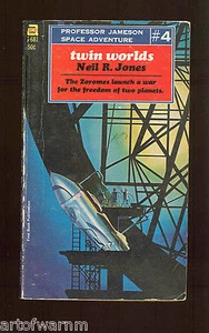 G-681 TWIN WORLDS (Professor Jameson #4) by Neil Jones ACE Sci/fi SB - Picture 1 of 2