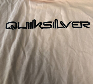 Quicksilver Mens XL T Shirt Short Sleev Size XL Orang Shirt XL T-Shirt WSJ041