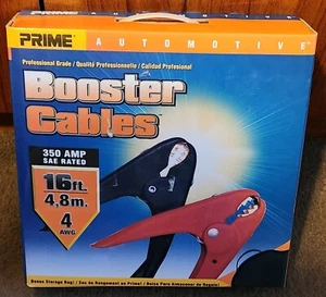 Prime Automotive Professional Grade Booster Cables 16 ft/4 gauge/350 Amp~ NEW - Picture 1 of 11
