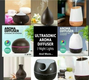 100/300/400/500ml Ultrasonic Humidifier Purifier Aroma Diffuser Aromatherapy AU - Picture 1 of 19