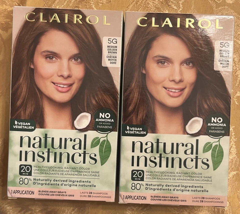 Clairol Natural Instincts Hair Color 5g Medium Golden Brown - 1 Application