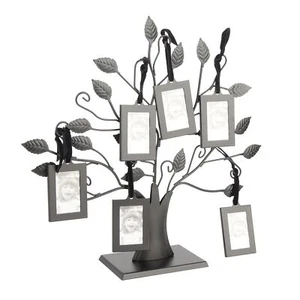 6 Picture Frame Family Photo Display Tree Metal Home Decor For Loved Ones YAN - Picture 1 of 21