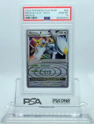 POKEMON PLATINUM ARCEUS LV X #94 ULTRA RARE HOLO FOIL PSA 10 GEM MINT #28384652 - Image 1 of 4