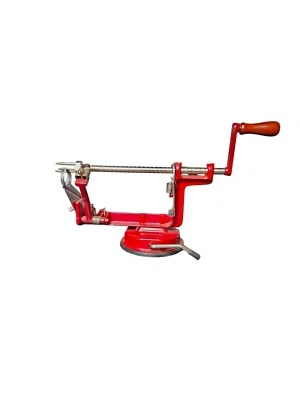Back To Basics Apple Peeler Corer~ Stainless Steel Blades Suction Base - Image 1 of 4