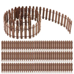 3 rollos x valla de jardín de hadas en miniatura 90 x 5 cm mini valla de madera hágalo usted mismo Fairy Gard - Imagen 1 de 5