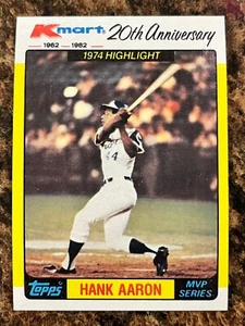 Hank Aaron 1982 Topps Kmart 20th Anniversary MVP Series #43 - Picture 1 of 2