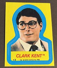 1980 Topps Superman II Puzzle Stickers Clark Kent #2