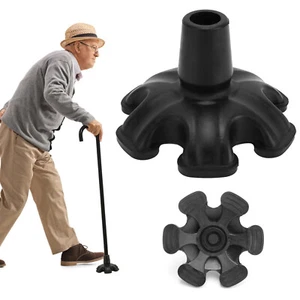 19mm Rubber Ferrule Walking Stick Cane Crutch Anti-Slip Grip Ends Heavy Duty UK - Picture 1 of 16