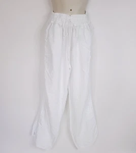 Pantaloni Seaspice Resort Wear donna XL bianchi pull on uncinetto peruviano boho costiero - Foto 1 di 16