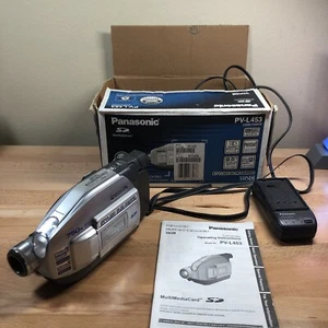 Panasonic Palmcorder PV-L453D VHS-C Analog Camcorder UNTESTED Needs New Battery - Picture 1 of 11