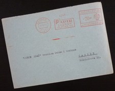 Yugoslavia 1961 METER Metered Cover - Machine Cancel - ZAGREB Croatia A7