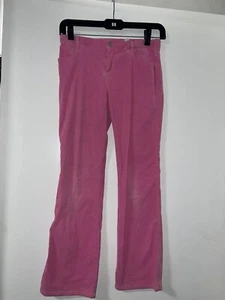 Lilly pulitzer pink corduroy girls youth pants preppy size 12 - Picture 1 of 4
