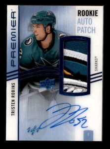 TRISTEN ROBINS 2023/24 UD PREMIER MASTERPIECE ROOKIE LOGO PATCH AUTO #1/1 T5634 - Picture 1 of 2