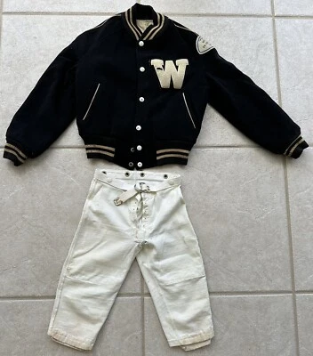 1965 Boys Club Pop Warner League Champs - W Letter On Jacket - Jacket and Pants - Image 1 of 4