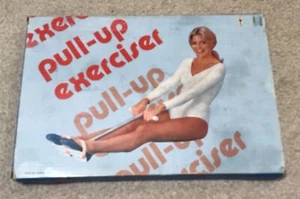 VINTAGE PULL UP EXERCISER WORK OUT SPRING ROWING TUMMY TONER - Picture 1 of 9