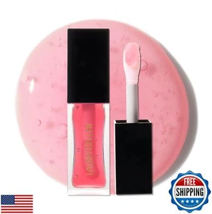 LAURA GELLER NEW YORK Olio Labbra Lucido Fine Shine, Rosa Dolce - Squal Idratante - Foto 1 di 5