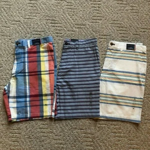 NWT Tommy Hilfiger Men's 9" Soft Cotton Regular Fit Stripes Casual Shorts All Sz - Picture 1 of 34